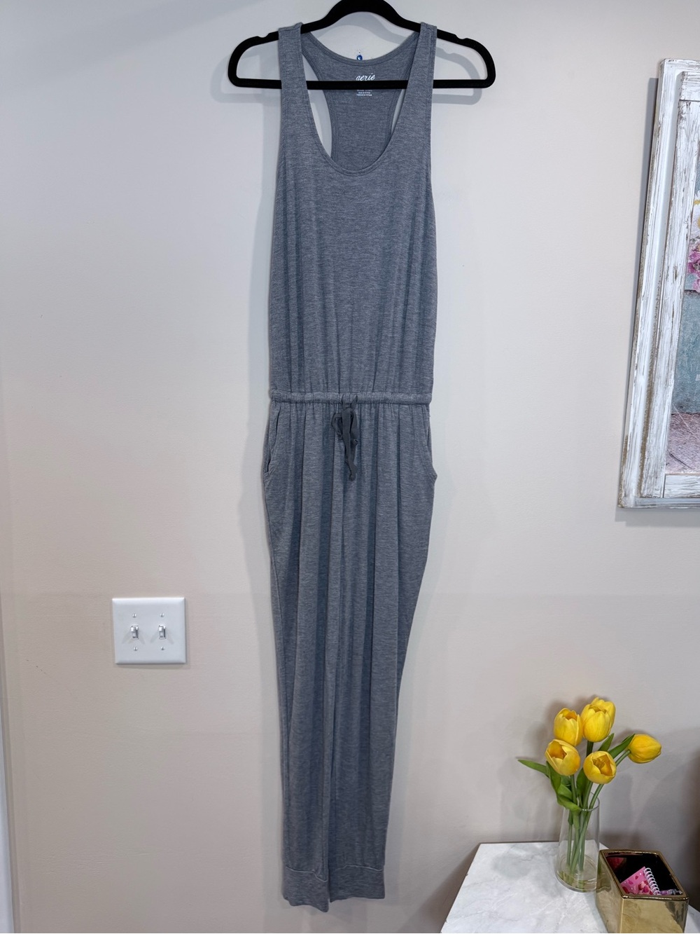 🔥Aerie Women’s Grey Jumpsuit Size XXS EC🔥